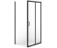 Душова кабіна прямокутна CERSANIT BRASCO 100х80 S168-015 з розсувними дверми чорна