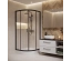 Полукраглая душевая кабина Cersanit BRASCO 90x90x190 черный + поддон 90x90x16 + панель (S168-003+S204-003)
