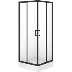 Квадратная душевая кабина Cersanit BRASCO 80x80x190 + Поддон 80x80x16 + панель (S168-007+S204-011)