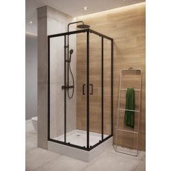 Квадратная душевая кабина Cersanit BRASCO 80x80x190 + Поддон 80x80x16 + панель (S168-007+S204-011)