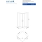 Квадратная душевая кабина Cersanit BRASCO 90x90x190 Поддон 90x90x16 + панель (S168-008+S204-012)