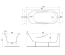 Ванна акрилова Cersanit MITO 150 x 70 прямокутна (TK001-018) + ніжки PW01/S906-001