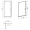 Душові двері Cersanit Pivot Basic 80x185 (S158-001)