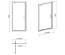 Душові двері Cersanit Pivot Basic 80x185 (S158-001)