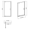 Душові двері Cersanit Pivot Basic 90x185 (S158-002)