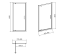 Душові двері Cersanit Pivot Basic 90x185 (S158-002)