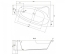 Ванна Cersanit SICILIA 160 x 100 асиметрична, Ліва S301-036