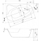 Ванна Cersanit SICILIA 150 x 100 асиметрична, права S301-096
