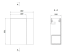 Шафка для раковини Cersanit LARGA 50x22, біла S932-110-DSM+Раковина Cersanit LARGA 50х22см, меблева біла EW K677-005, S932-110-DSM+K677-005