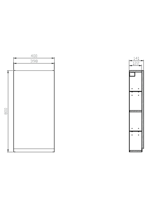 Пенал Cersanit MODUO 40 (S929-020) білий