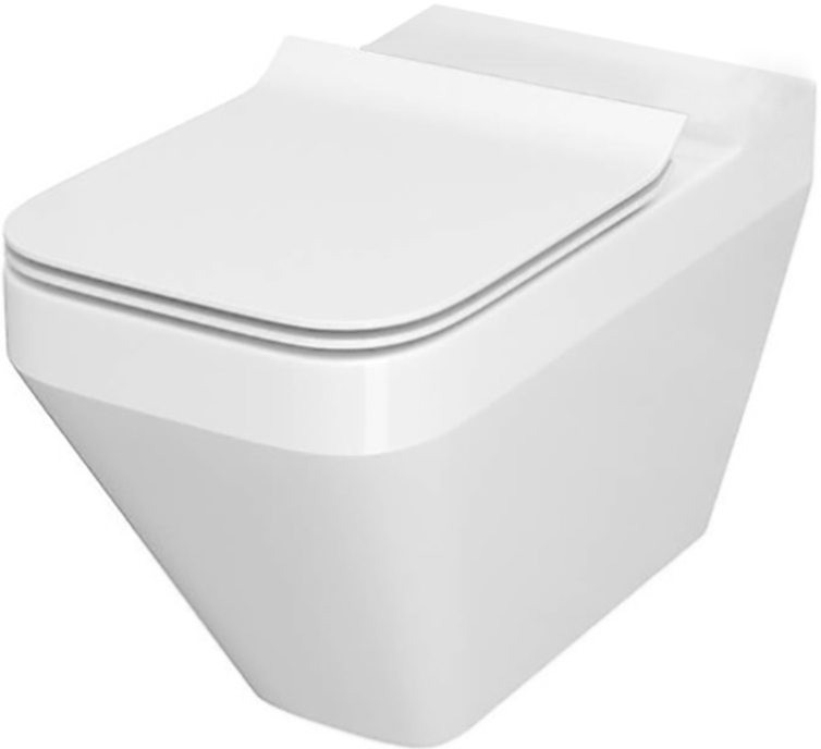 Підвісний унітаз Cersanit CREA CLEAN ON (K114-022) + сидіння SLIM Soft Close