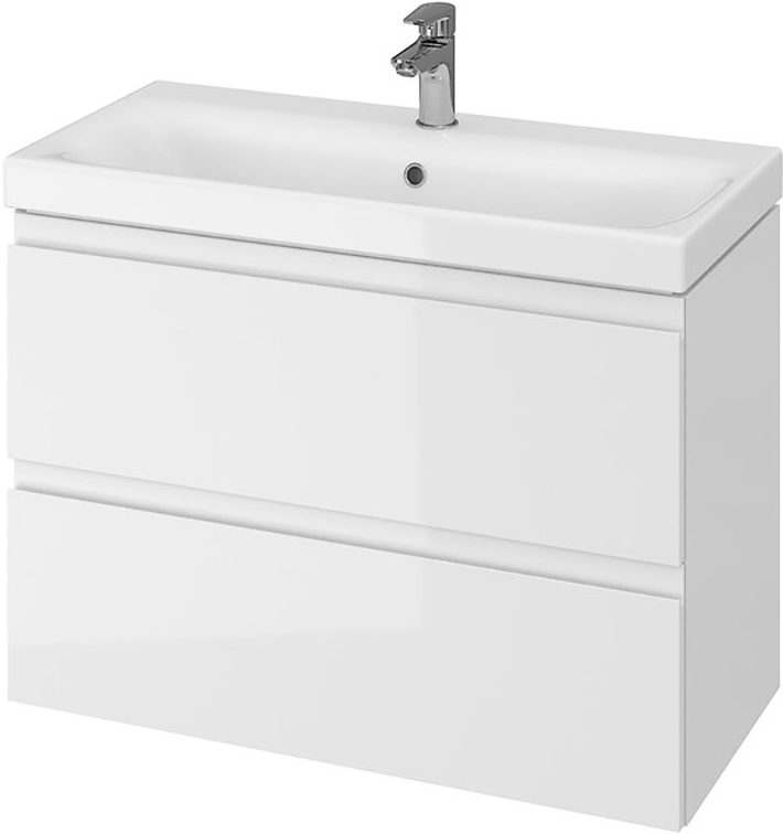 Тумба підвісна Cersanit з умивальником B06 MODUO SLIM 80 (S801-225) білий