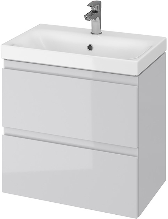 Тумба підвісна Cersanit з умивальником B05 MODUO SLIM 60 (S801-226) сіра
