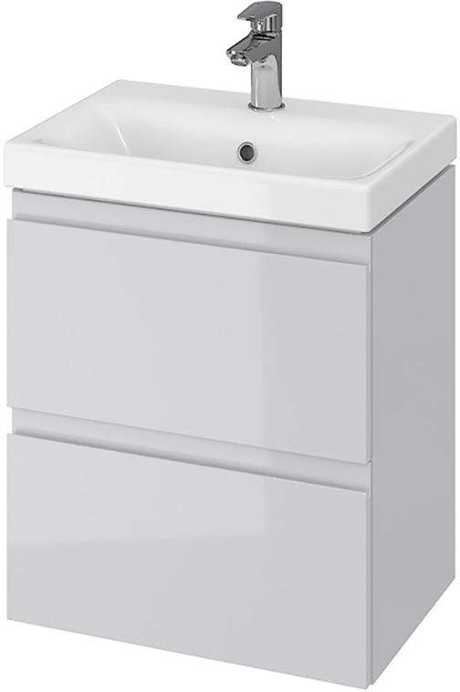 Тумба підвісна Cersanit з умивальником B03 MODUO SLIM 50 (S801-228) сіра