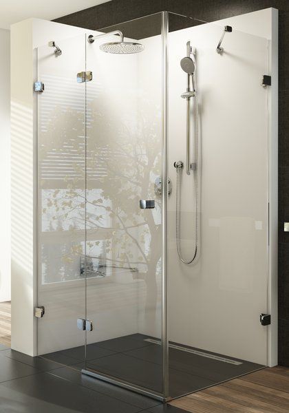 Душова штора Ravak BRILLIANT BSDPS - 120x90 L Transparent, хром, безпечне скло, 0ULG7A00Z1