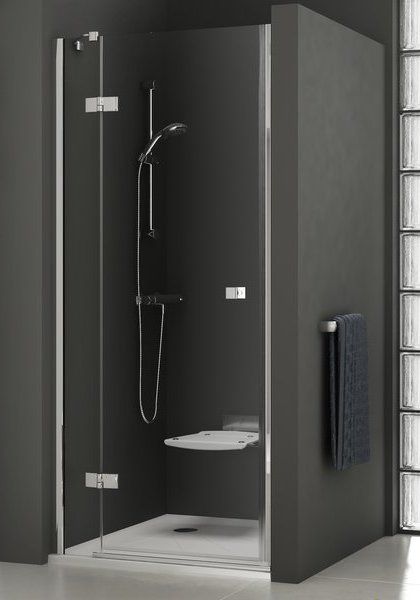 Душові двері Ravak SMARTLINE SMSD 2 - 90 BR Transparent, безпечне скло, хром, 0SP7BA00Z1