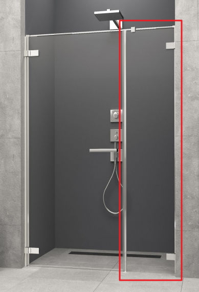 Бічна стінка Radaway Arta DWS 415Lx2000 хром/прозоре скло 386092-03-01L