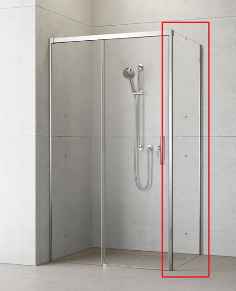 Бічна стінка RADAWAY Idea S1 800Lx2000 хром/прозоре скло 387051-01-01L