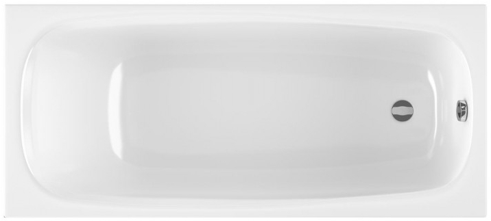 Ванна акрилова RADAWAY Tesalia 170x75 (WA1-06-170x75U) + ніжки (NWE-68) + сифон R135