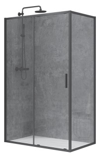 Душова кабіна Devit FEN2340B ART 2.0 120x80, чорний матовий, без піддону, скло прозоре