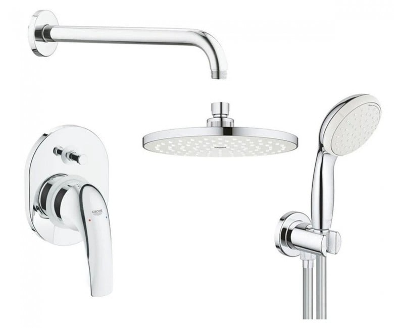 Душова система прихованого монтажу зі змішувачем Grohe BauCurve UA2904300L