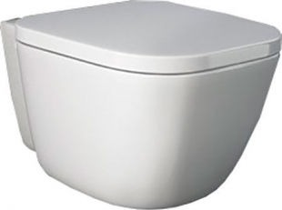 Унітаз підвісний RAK Ceramics ONE EL13AWHA+ONSC0004 з кришкою Duroplast, Soft Close, Rimless, білий