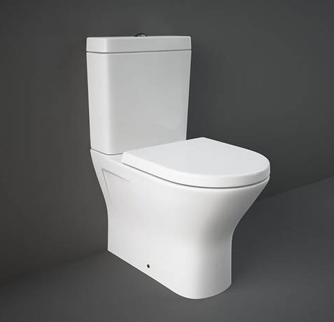 Унітаз компакт RAK Ceramics RESORT  білий із сидінням дюропласт soft-close, RST17AWHA+RST10AWHA+RESC0004