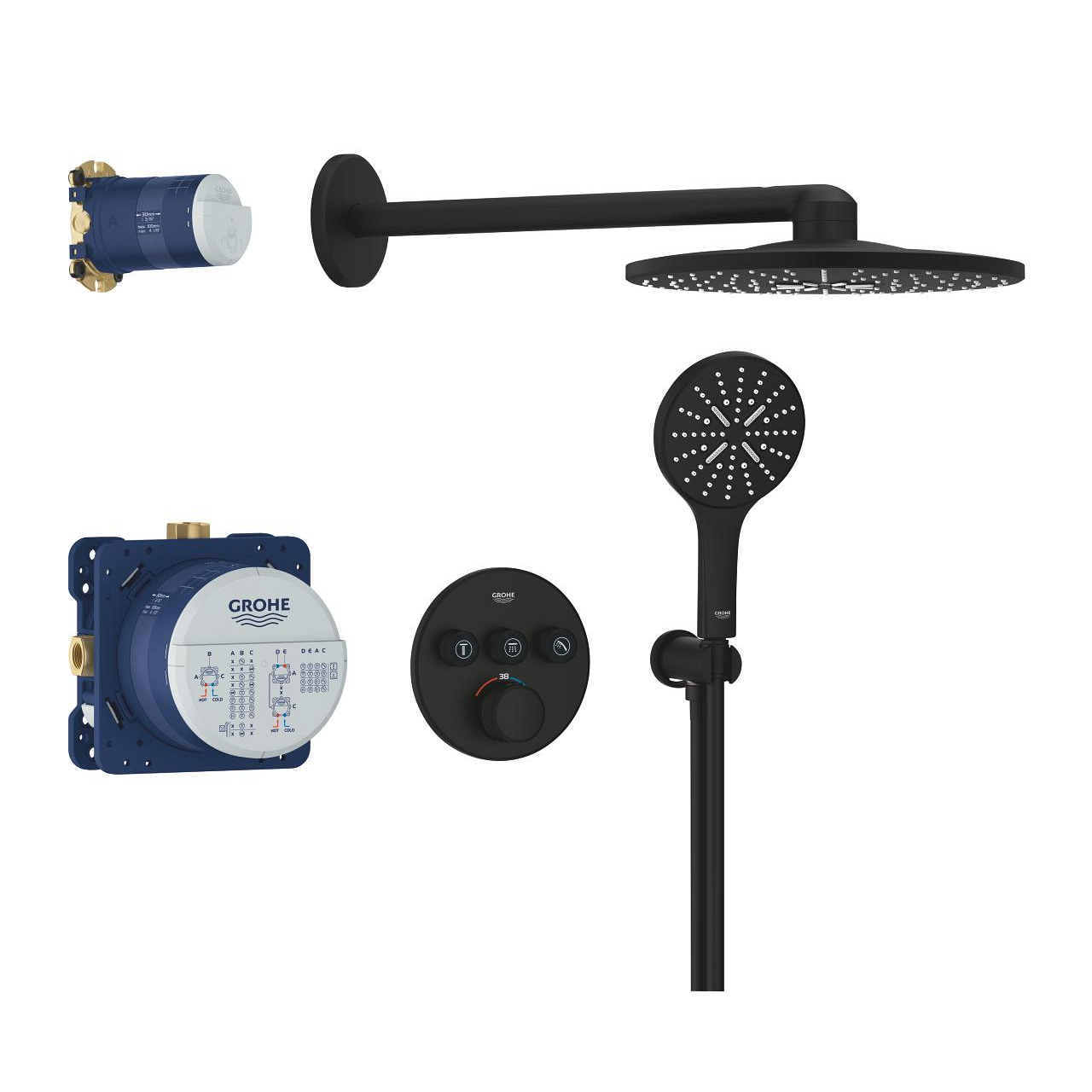 Душова система Grohe Grohtherm SmartControl з Rainshower SmartActive 310 (34863KF0)