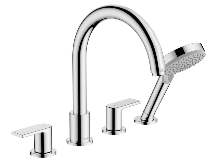Змішувач на борт ванни Hansgrohe Vernis Shape з душовим гарнітуром 71459000 хром