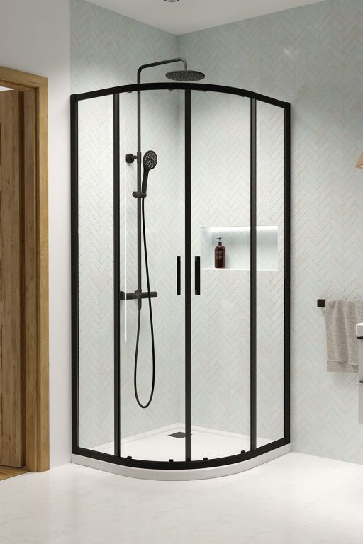 Бокова стінка Radaway Premium Pro Black PDD 900Lx900Rх2000 1013200-54-01