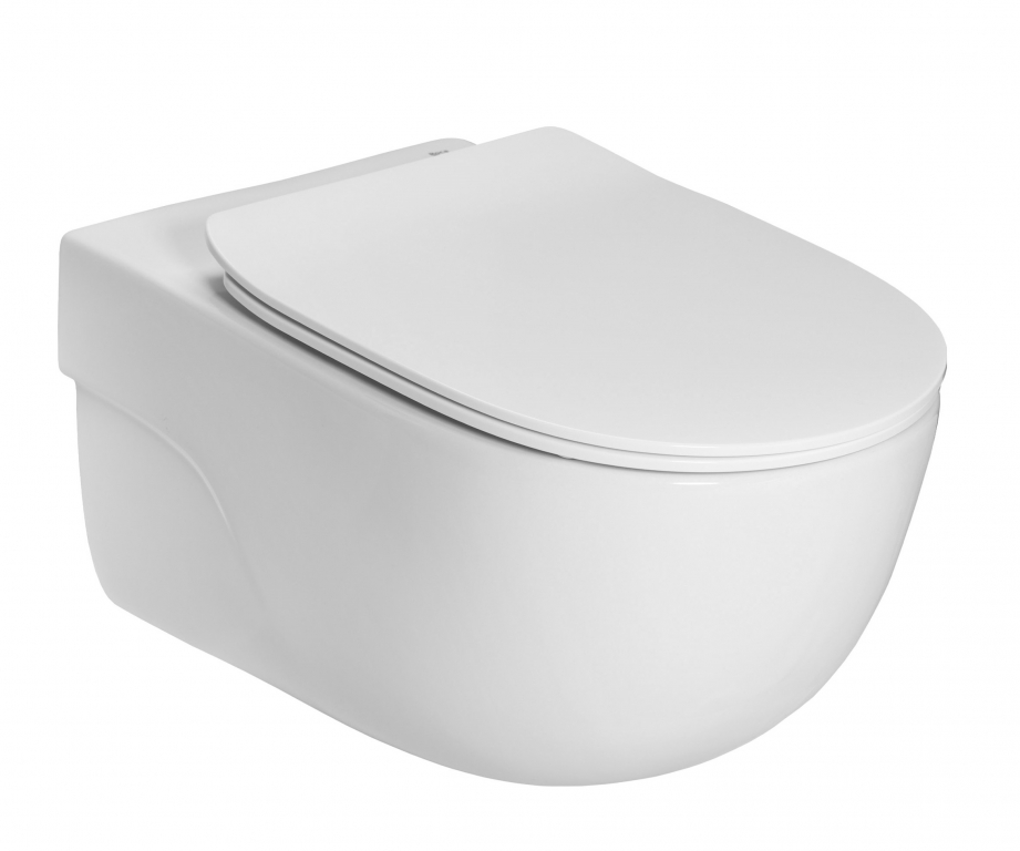 Унітаз підвісний Roca Meridian Rimless з кришкою Slim soft-close A34H240000