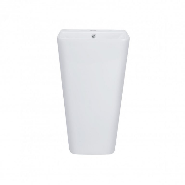 Раковина підлогова моноблок Qtap Tern 44x38x83 White з донним клапаном QT1711G302W