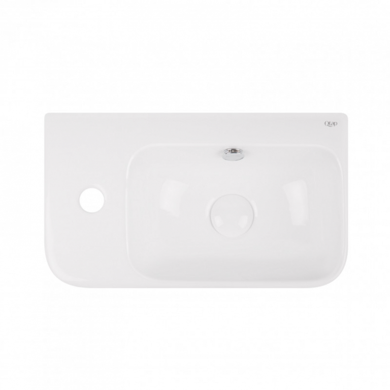 Раковина 45x26 Qtap Tern с донным клапаном QT17115117LW