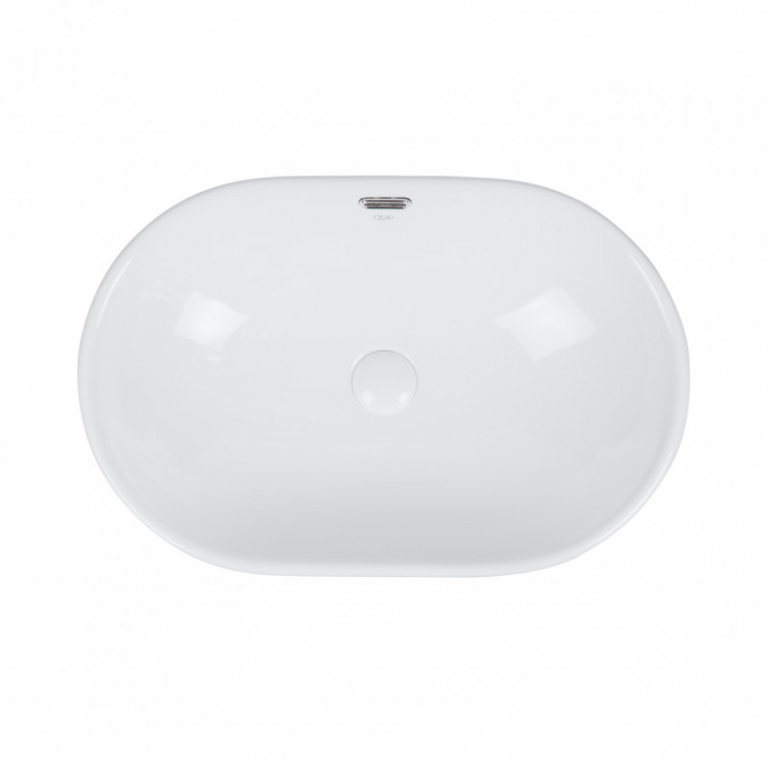 Раковина Qtap Leo 59x40x17 White з донним клапаном QT11114028W