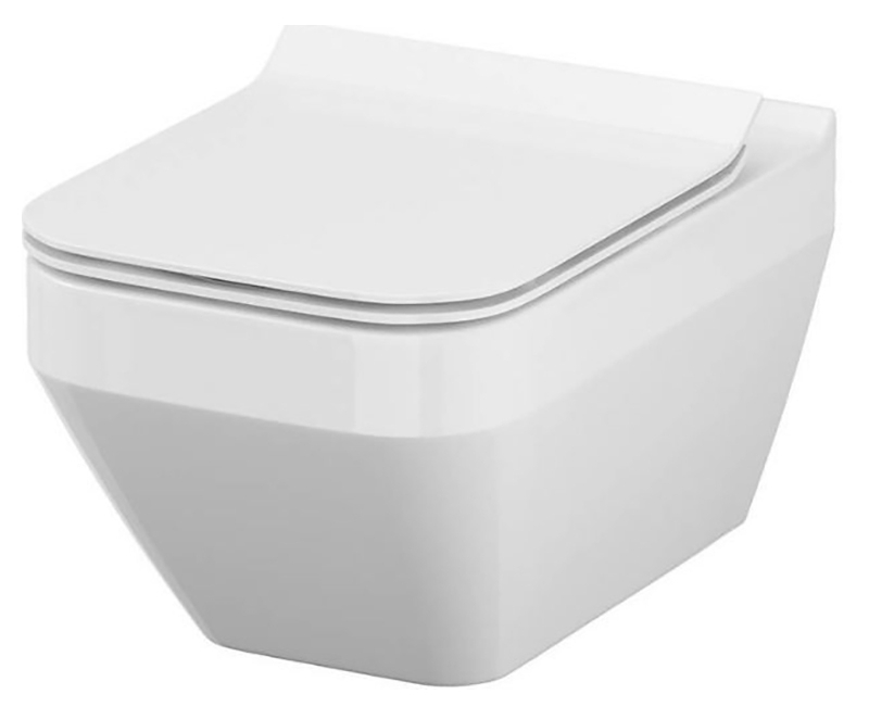Унітаз підвісний Cersanit Crea Clean On із сидінням Slim (S701-404)