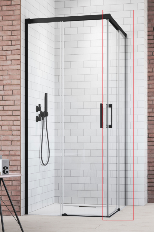 Душові двері RADAWAY Idea Black KDD 1000Rx2005 чорний/прозоре скло 387062-54-01R