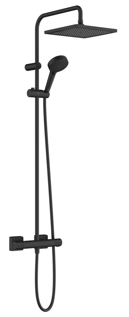 Душова система Hansgrohe Vernis Shape Showerpipe 240 1jet з термостатом, Matt Black (26427670)